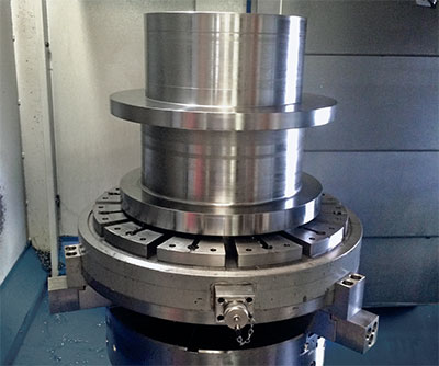 EPRadial-P used for machining on a VTL