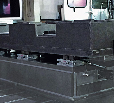 Doublemag used for clamping of heavy machine beds for accurate machining.