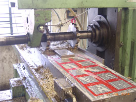 Electro Permanent Magnetic Chuck being used on a conventional milling machine for gang milling